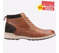 Hush Puppies Dean MEMORY FOAM Botín De Cuero Para Hombre Color Tan