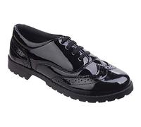 Hush Puppies - Eadie, Zapatos de Cordones Brogue Niñas, Negro (Black), 33 EU