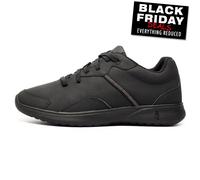 Hush Puppies el Buen Entrenador Hombre Ancho Para Cuero Casual Moda Shoes Negro