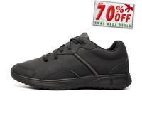 Hush Puppies el Buen Entrenador Hombre Ancho Para Cuero Casual Moda Shoes Negro