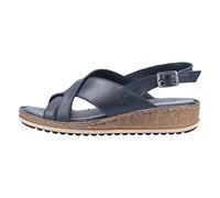Hush Puppies Elena, Sandalias con cuña Mujer, Navy, 43 EU