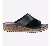 Hush Puppies Elissa Mujer de Piel Verano Moda Informal Vestido Sandalias Negras