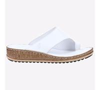 Hush Puppies Elissa Sandalias De Cuero Casual De Verano Para Mujer Blancas