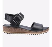 Hush Puppies Ellie Mujer de Piel Vestido Casual Sandalias de Moda Negro