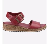 Hush Puppies Ellie Mujer de Piel Moda Vestido Diseñador Sandalias Burdeos