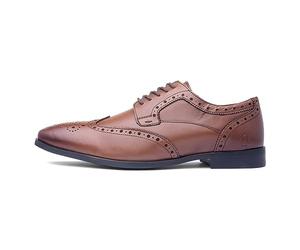 Hush Puppies Elliot, Zapatos para Uniformes de Escuela, Tan, 40 EU