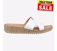 Hush Puppies Mulas Eloise Mujer Cuero para diario Blanco