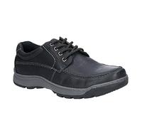 Hush Puppies Encaje Tucker, Oxford Plano Hombre, Black, 48 EU