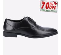 Hush Puppies Ezra Cuero Hombre Formal Elegante Zapatos Negros