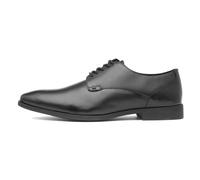 Hush Puppies Ezra, Zapatos para Uniformes de Escuela Hombre, Black, 44.5 EU