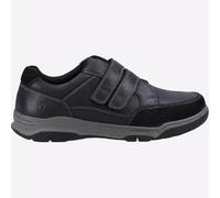Hush Puppies Fabian Espuma Viscoelástica Cuero Hombre Moda Smart Zapatos Negros