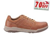 Hush Puppies Finley Hombre Casual con Cordones Memoria Espuma Zapatos Marrón