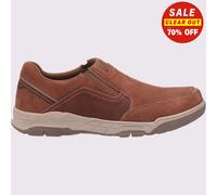 Hush Puppies Fletcher Hombre Informal Memoria Espuma Zapatos sin Cierres Marrón