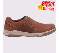 Hush Puppies Fletcher Hombre Informal Memoria Espuma Zapatos sin Cierres Marrón