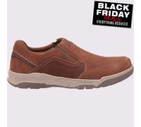 Hush Puppies Fletcher Hombre Informal Memoria Espuma Zapatos sin Cierres Marrón