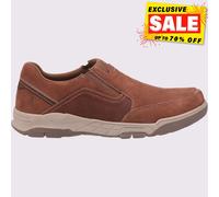 Hush Puppies Fletcher Hombre Informal Memoria Espuma Zapatos sin Cierres Marrón