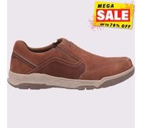 Hush Puppies Fletcher Hombre Informal Memoria Espuma Zapatos sin Cierres Marrón