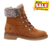 Hush Puppies Florence Mujer Memeory Espuma Caminar Moda Botas Exterior Marrón
