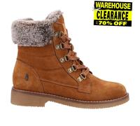 Hush Puppies Florence Mujer Memeory Espuma Caminar Moda Botas Exterior Marrón