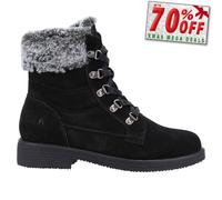 Hush Puppies Florence Mujer Memeory Espuma Caminar Moda Botas Exterior Negro
