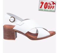 Hush Puppies Gabrielle Mujer de Piel Moda Informal Vestido Sandalias Blanco