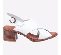 Hush Puppies Gabrielle Mujer de Piel Moda Informal Vestido Sandalias Blanco
