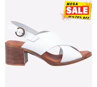 Hush Puppies Gabrielle Mujer de Piel Moda Informal Vestido Sandalias Blanco