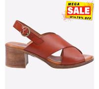 Hush Puppies Gabrielle Mujer de Piel Vestido Casual Sandalias de Moda Bronceado