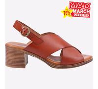 Hush Puppies Gabrielle Mujer de Piel Vestido Casual Sandalias de Moda Bronceado