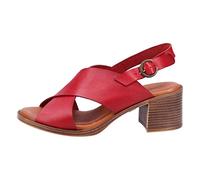 Hush Puppies Gabrielle, Sandalia con taln Mujer, Red, 39 EU