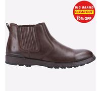 Hush Puppies Gary Moda Hombre Informal Espuma Viscoelástica Bota Chelsea Marrón