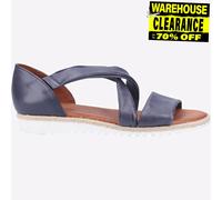 Hush Puppies Gemma Sandalias De Moda De Cuero Para Mujer Verano Azul Marino