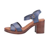 Hush Puppies Georgia Heeled Sandal, Sandalia con taln Mujer, Blue, 38 EU