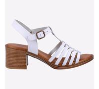 Hush Puppies Sandalias de tacón Greta para mujer — clásicas y casuales, blancas