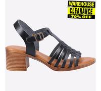 Hush Puppies Greta Mujer Clásico Casual Moda Verano Sandalias de Tacón Negro