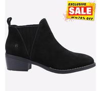 Hush Puppies Isobel Mujer Moda Casual Elegante Memoria Espuma Botines Negro