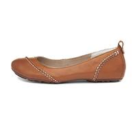 Hush Puppies Janessa, Bailarinas de Cuero Mujer, Marrón, 38 EU