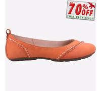 Hush Puppies Janessa Mujer Casual Clásico Bailarinas Naranja