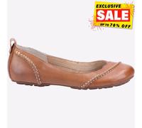 Hush Puppies Janessa, Bailarinas de Cuero Mujer, Marrón, 36 EU