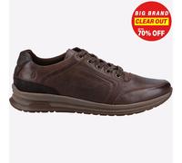 Hush Puppies José Hombre Memoria Espuma Clásico Casual Moda con Cordones Marrón