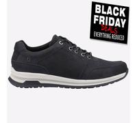 Hush Puppies Joseph Zapatos Casual De Cuero Para Hombre Con MEMORY FOAM Negros