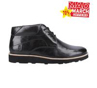 Hush Puppies Kennedy Cuero Espuma Viscoelástica Hombre Desigenr Botines Negro
