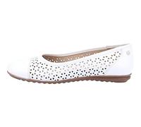 Hush Puppies Leah, Zapatos Tipo Ballet Mujer, White, 37 EU