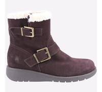 Hush Puppies Lexie Mujer Casual Moda Espuma Viscoelástica Botas de Ante Marrón