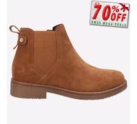 Hush Puppies Maddy Espuma Viscoelástica Cuero Mujer Botines Chelsea Marrón