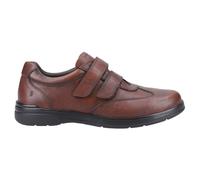 Hush Puppies – Zapatos casuales Magnus – Cuero, cierre – Hombre marrón