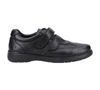 Hush Puppies Magnus Cuero Toque Cierre Hombre Zapatos Casuales Negro