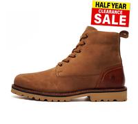 Hush Puppies Maguire Botas Moda Diseño Casual Nubuck Botín de Piel Marrón