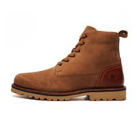 Hush Puppies Maguire Botas Moda Diseño Casual Nubuck Botín de Piel Marrón