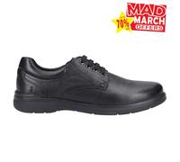 Hush Puppies Marco Clásico Cuero con Cordones Estilo Informal Hombre Negra